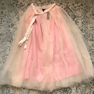 NWT J. Crew Pink Tulle Ball Skirt